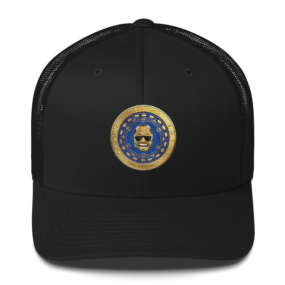 Boomer Coin Crypto Trucker Cap – Innovative Digital Currency Hat