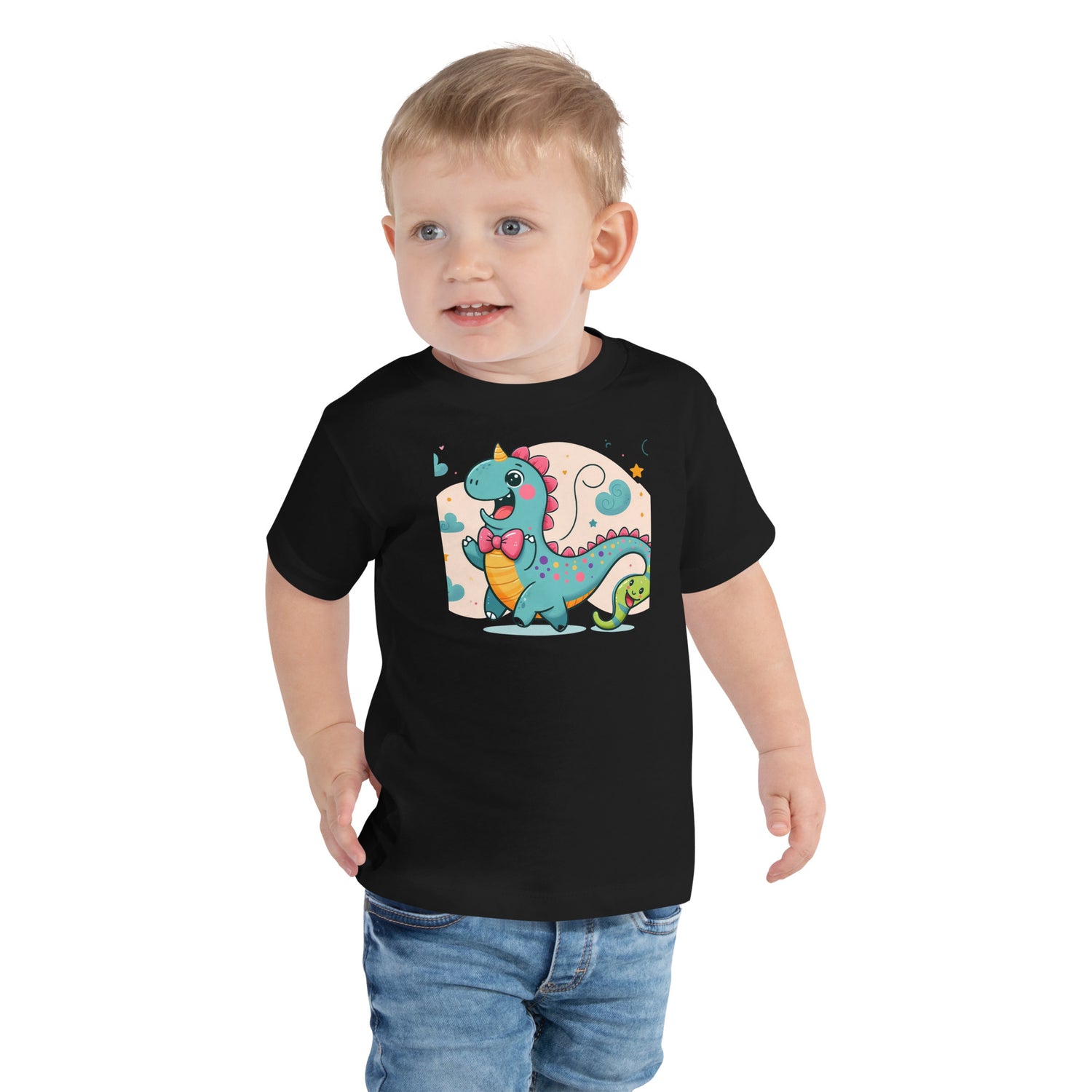 Whimsy Tail Dino Delight Tee for Toddlers
