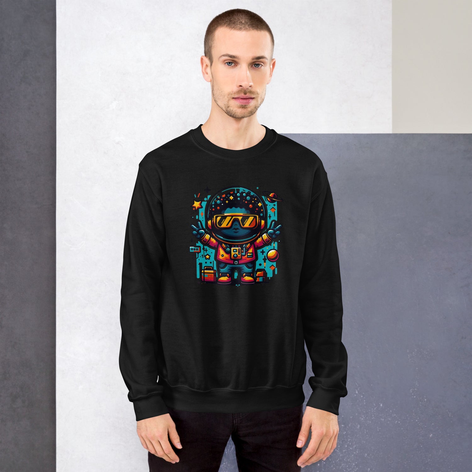 Galactic Graffiti Astronaut Sweatshirt